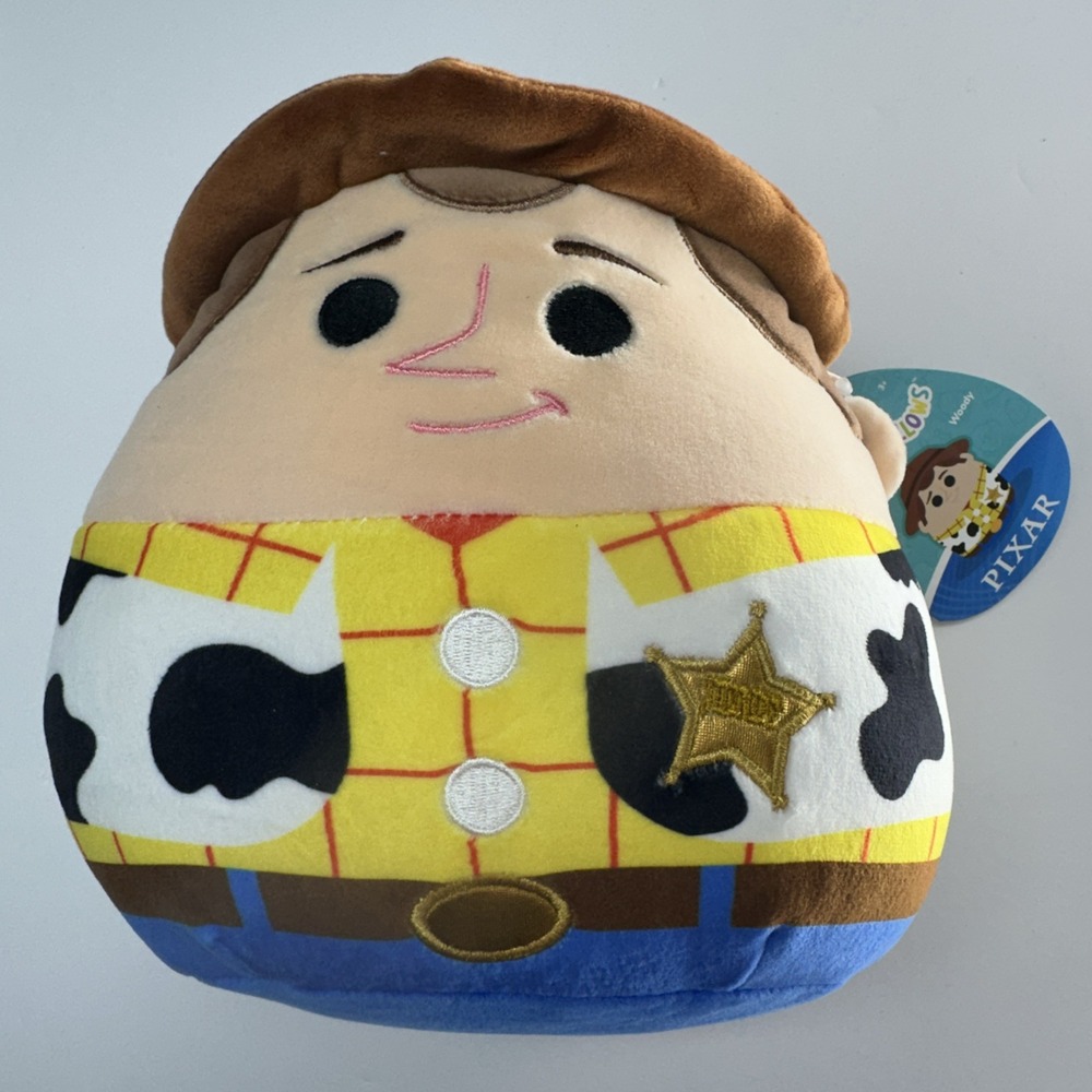 Squishmallows Disney Pixar Woody 8" Toy Story Ultra Soft‎ Plush New W/Tag